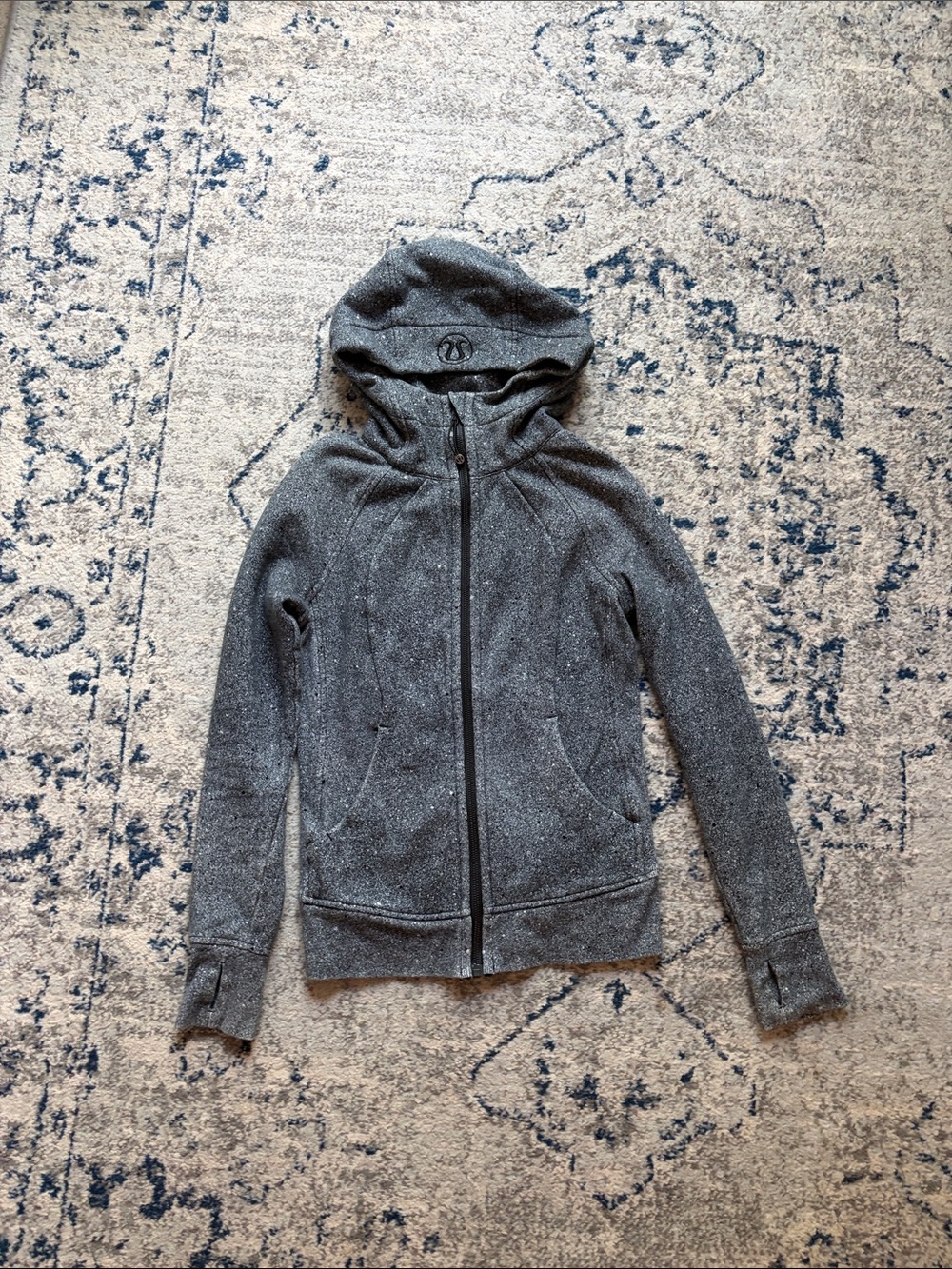 RARE- Lululemon Gray Speckled Scuba Hoodie